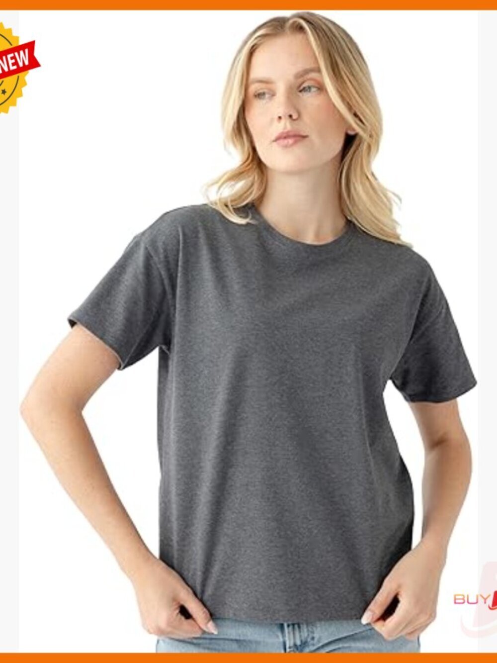 Relaxed Fit Cotton T-Shirt for Women, Soft Everyday Essential